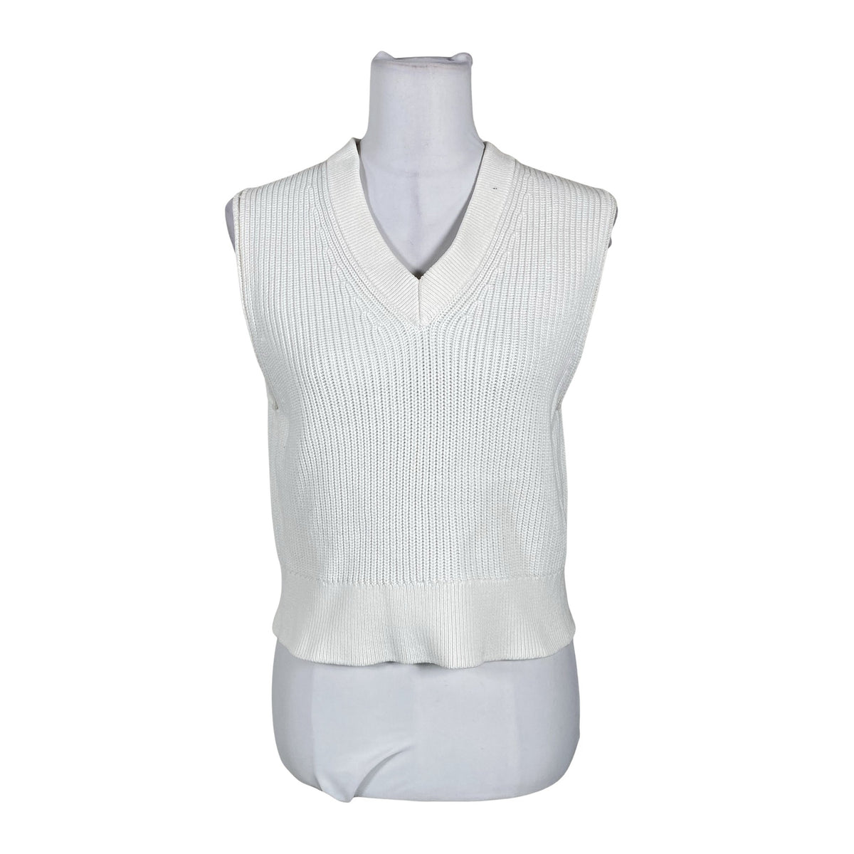 Unisex COS - Knit vest, size 38 - White (1)