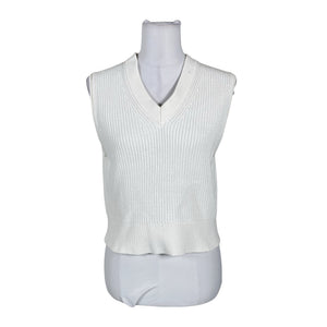 Unisex COS - Knit vest, size 38 - White (1)