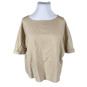 Unisex London Fog - Short-sleeved blouse, size 42 - Brown (1)