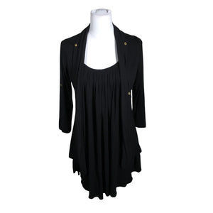 Unisex Khujo - Tricot tunic, size 38 - Black (1)