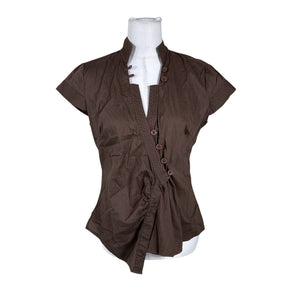 Unisex Next - Collared shirt, size 38 - Brown (1)