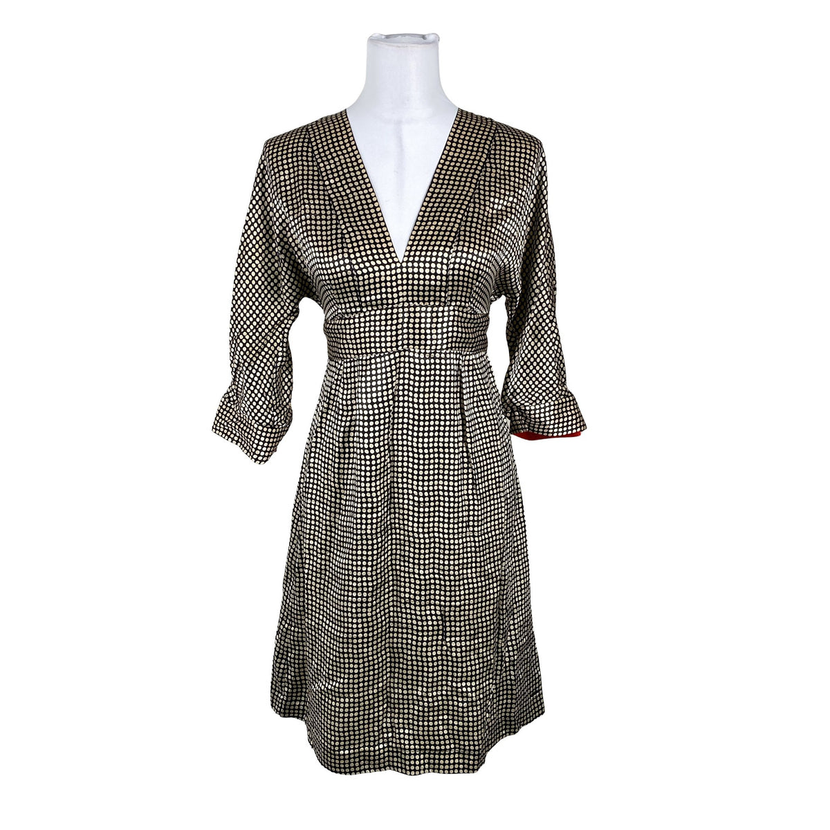 Unisex Tommy Hilfiger - Schiffon dress, size 38 - Brown (1)