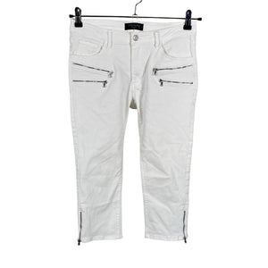 Unisex Free Quent - Capri jeans, size 38 - White (1)