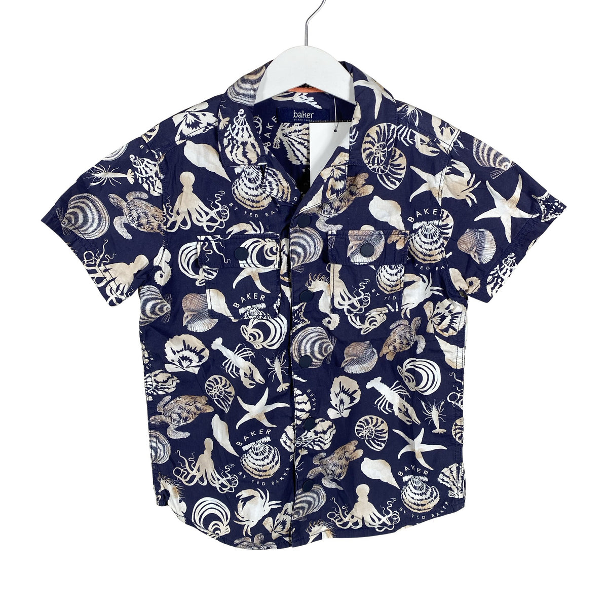 Unisex Baker by Ted Baker - Collared shirt, size 122 - 128 - Blue (1)