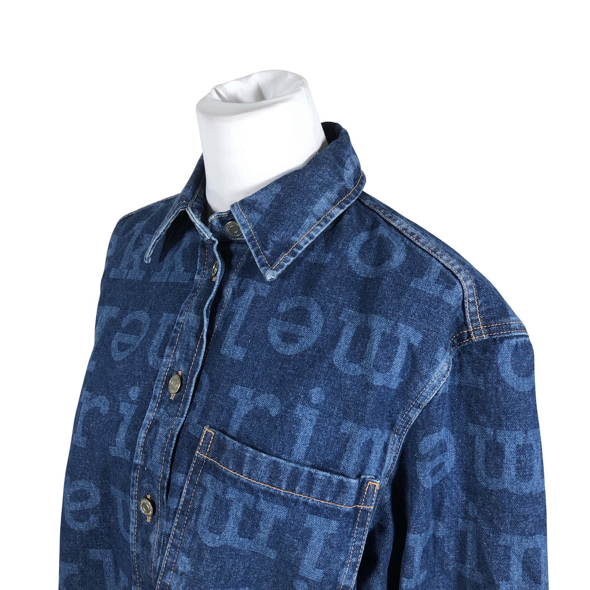 Unisex Marimekko - Denim shirt, size 38 - Blue (3)