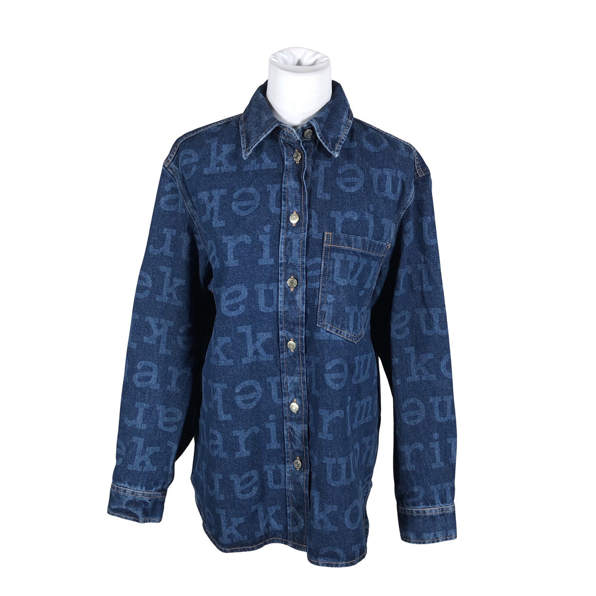 Unisex Marimekko - Denim shirt, size 38 - Blue (1)