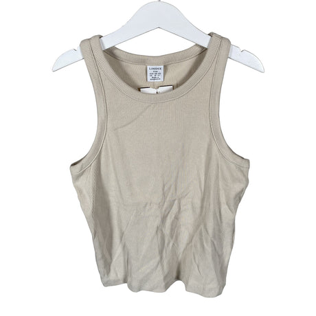 Unisex Lindex - Tricot tank top, size 146 - 152 - Beige ()
