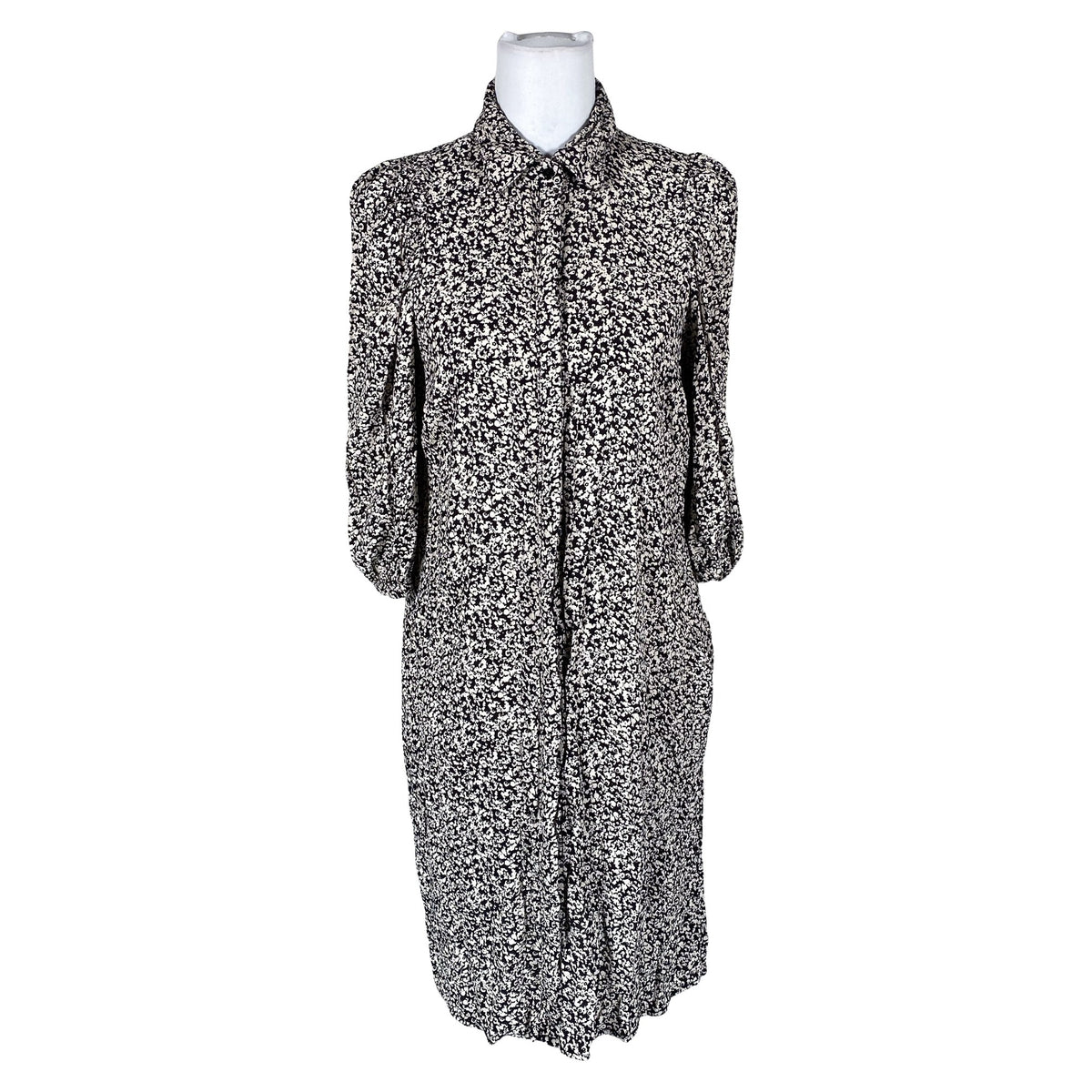 Unisex Free Quent - Schiffon dress, size 38 - Black (1)