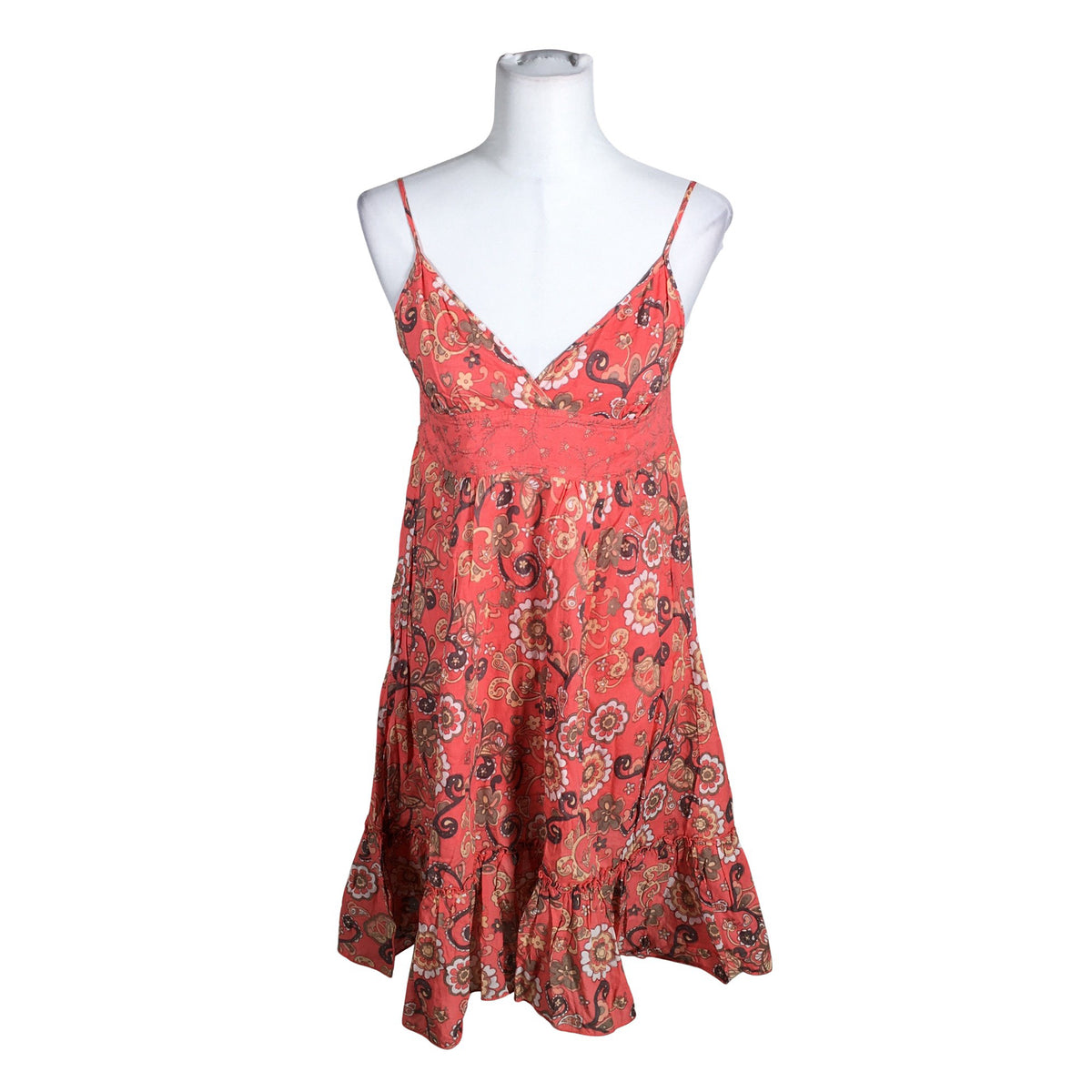Unisex Benetton - Summer dress, size 34 - Red (1)