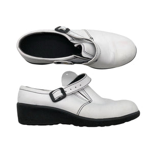 Unisex Sievi - Slip-on shoes, size 38 - White (1)