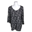 Unisex O.I.S - Schiffon tunic, size 38 - Black ()