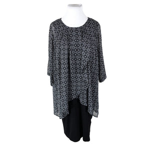 Unisex Zhenzi - Schiffon dress, size 48 - Black (1)