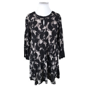 Unisex The Masai - Schiffon dress, size 44 - Black (1)