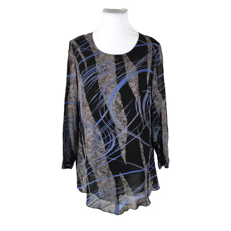 Unisex Modelia - Schiffon tunic, size 48 - Black ()