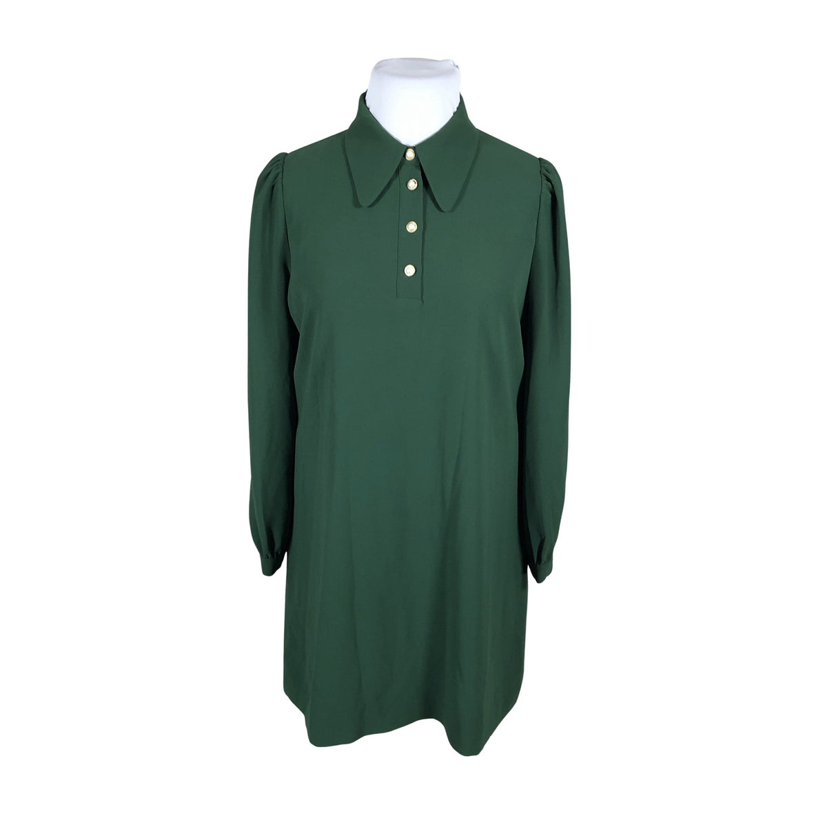 Unisex Tara Jarmon - Schiffon dress, size 44 - Green (1)