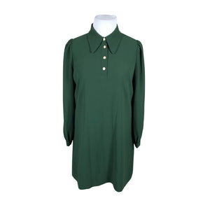 Unisex Tara Jarmon - Schiffon dress, size 44 - Green (1)
