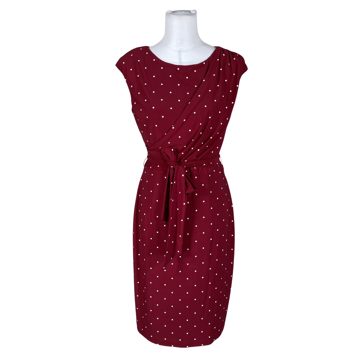 Unisex Lauren Ralph Lauren - Tricot dress, size 40 - Wine red (1)