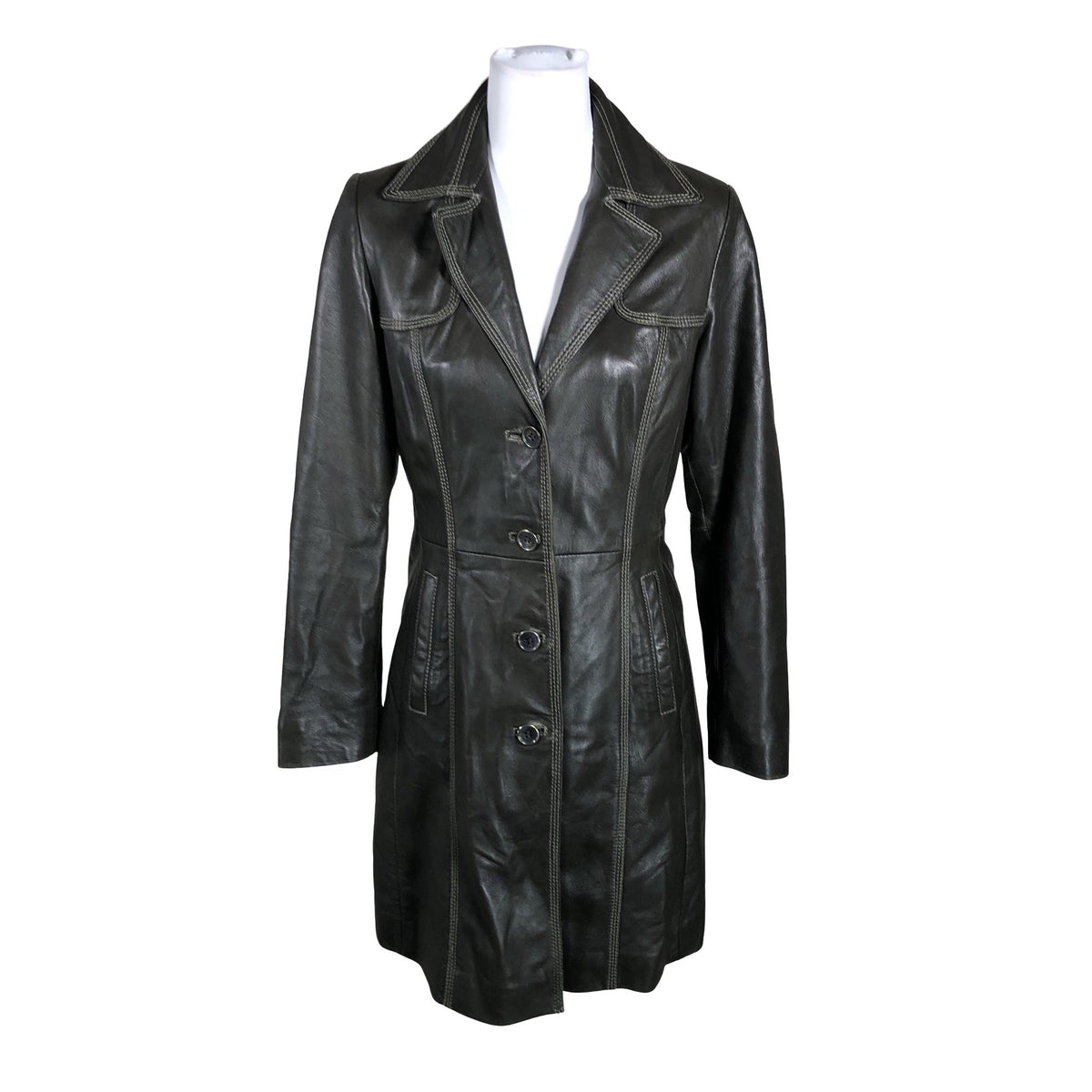Unisex Rock'n Blue - Leather jacket, size 38 - Brown (1)