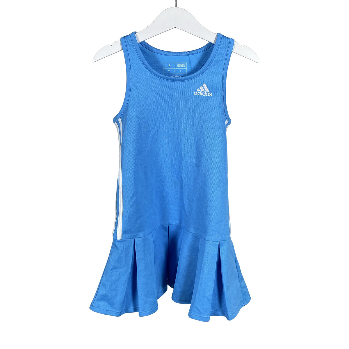 Unisex Adidas - Pique dress, size 104 - 110 - Light blue (1)