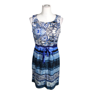 Unisex Taifun - Sheath dress, size 38 - Blue (1)