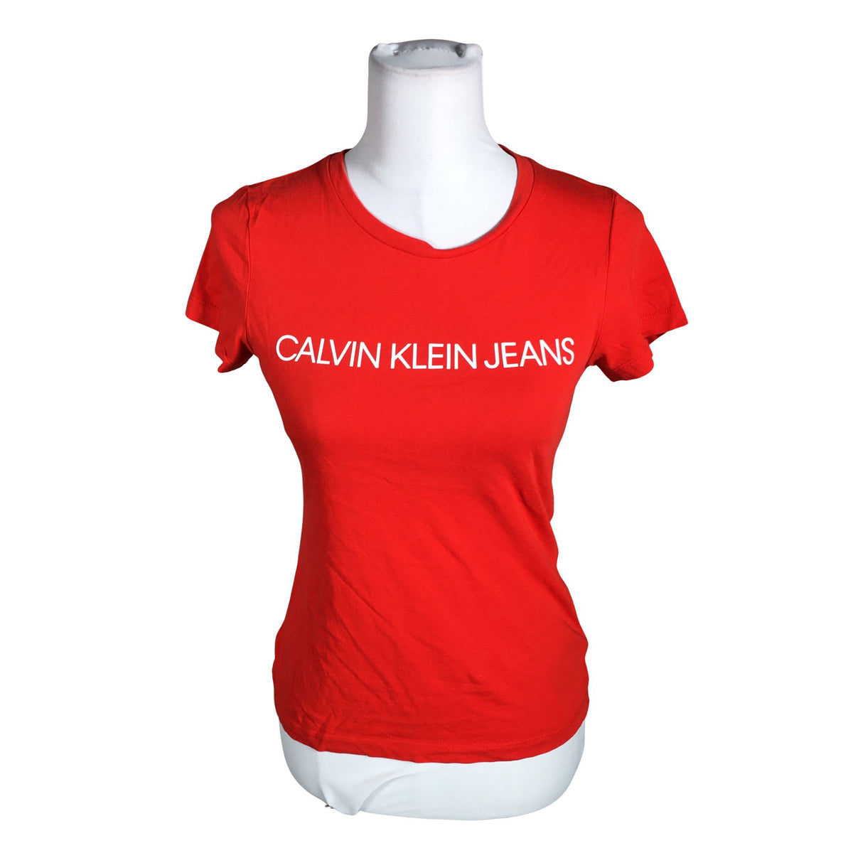 Unisex Calvin Klein Jeans - T-shirt, size 34 - Red (1)