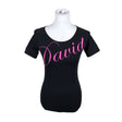 Unisex David - Sports shirt, short sleeve, size 34 - Black ()