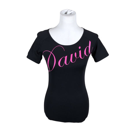 Unisex David - Sports shirt, short sleeve, size 34 - Black ()