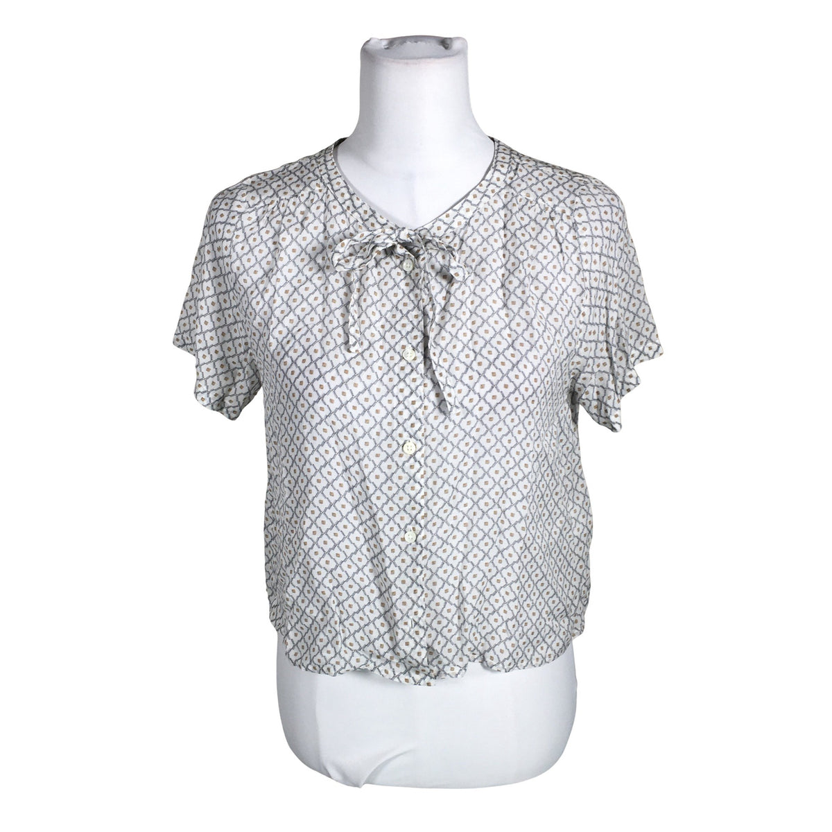 Unisex Stenströms - Short-sleeved blouse, size 36 - White (1)