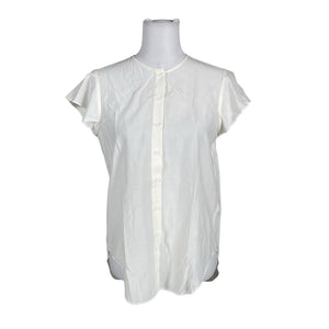 Unisex French Connection - Short-sleeved blouse, size 38 - Natural white (1)