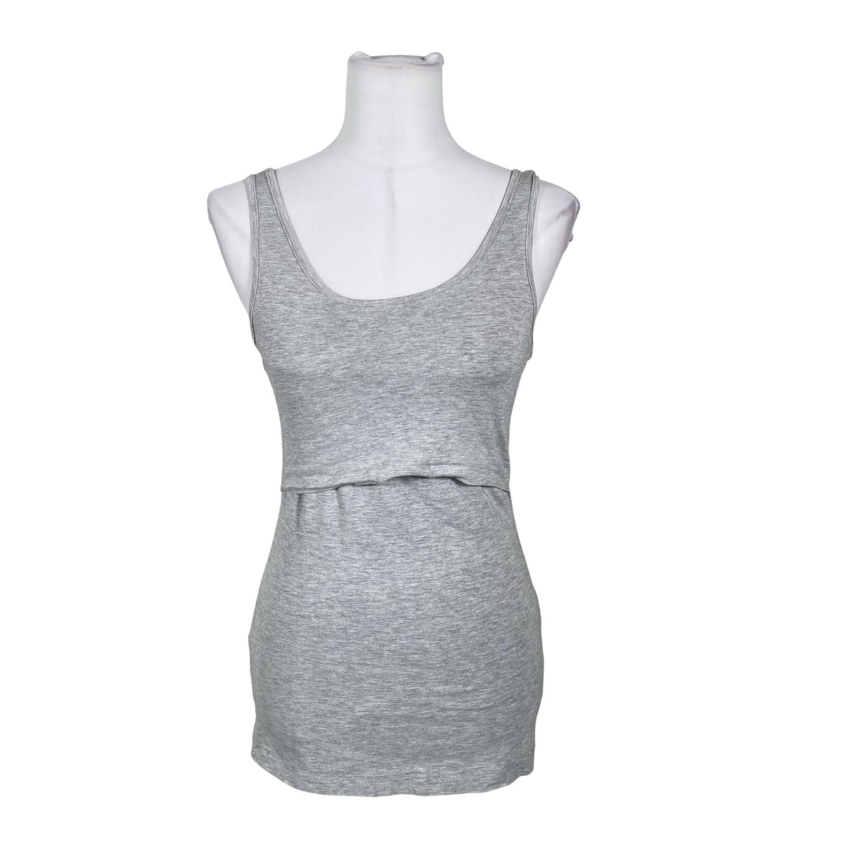 Unisex Anna Field Mama - Tricot tank top, size 38 - Gray (1)