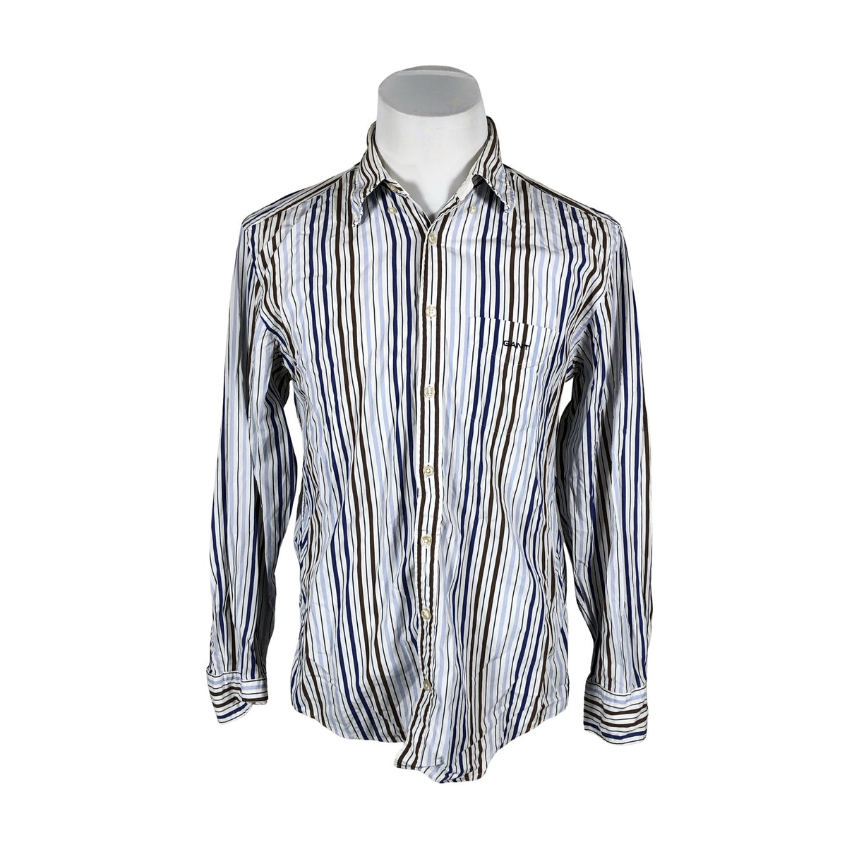Unisex Gant - Collared shirt, size L - Blue (1)