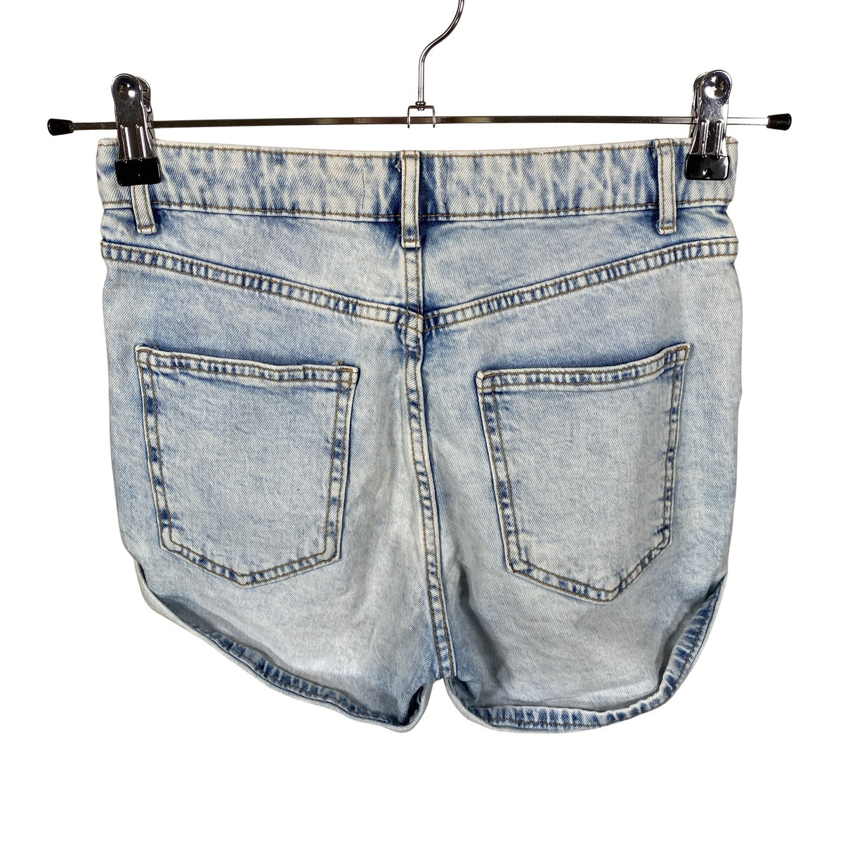 Unisex Lindex - Denim shorts, size 158 - 164 - Light blue (2)