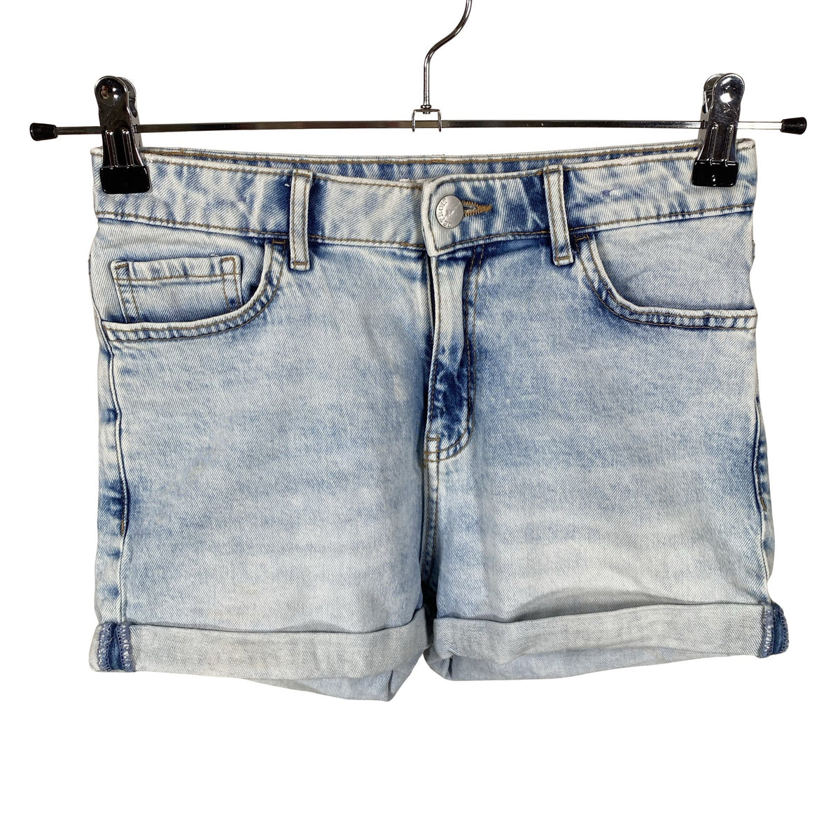 Unisex Lindex - Denim shorts, size 158 - 164 - Light blue (1)
