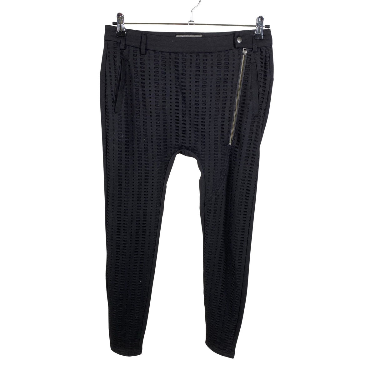 Unisex Luxury - Tricot pants, size 38 - Black (1)