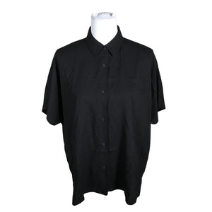 Unisex Uniqlo - Short-sleeved blouse, size 40 - Black (1)