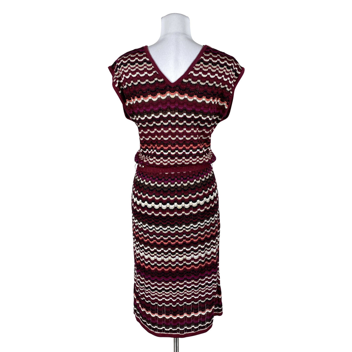 Unisex Lindex - Knit dress, size 36 - Wine red (2)