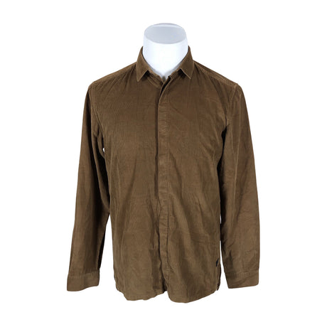 Unisex Tiger of Sweden - Collared shirt, size M - Brown ()