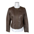 Unisex Your Face - Leather jacket, size 38 - Brown ()