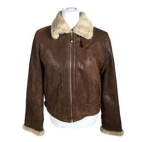 Unisex Etcetera - Leather jacket, size 38 - Brown ()