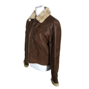 Unisex Etcetera - Leather jacket, size 38 - Brown (3)