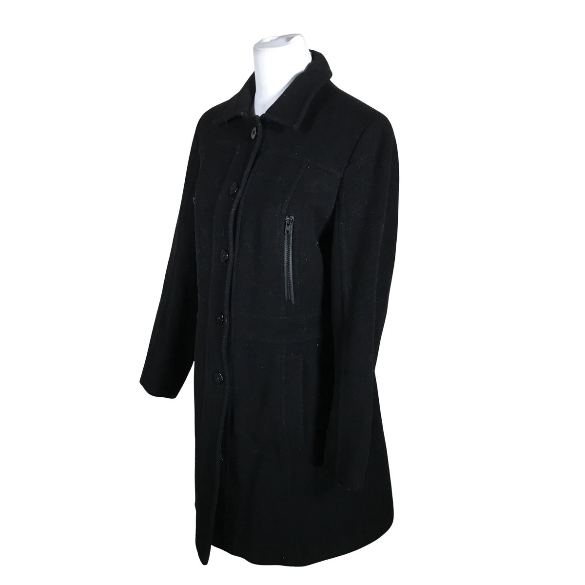 Unisex MasCara - Wool coat, size 40 - Black (3)