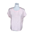 Unisex Stockmann Silk - Short-sleeved blouse, size 36 - Light pink ()