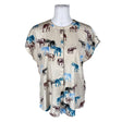 Unisex Tiger of Sweden - Short-sleeved blouse, size 38 - Beige ()