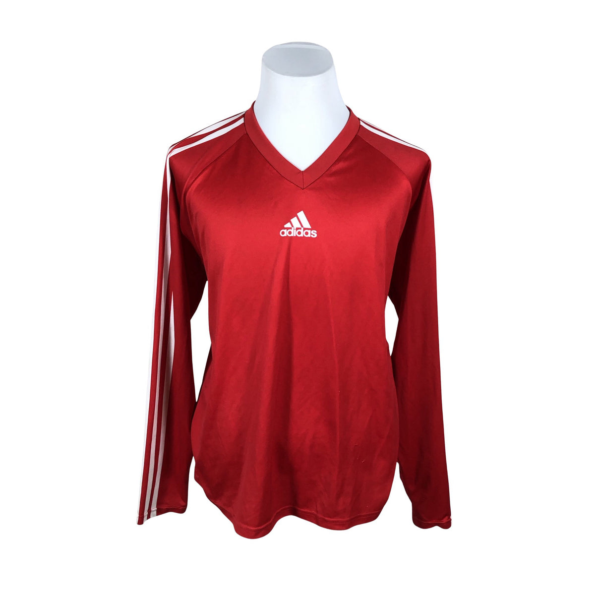 Unisex Adidas - Sports shirt, long sleeve, size L - Red (1)