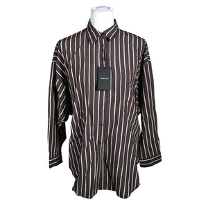 Unisex Massimo Dutti - Collared shirt, size 34 - Brown (1)