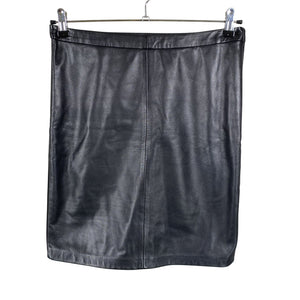 Unisex Calvin Klein Jeans - Leather skirt, size 38 - Black (1)