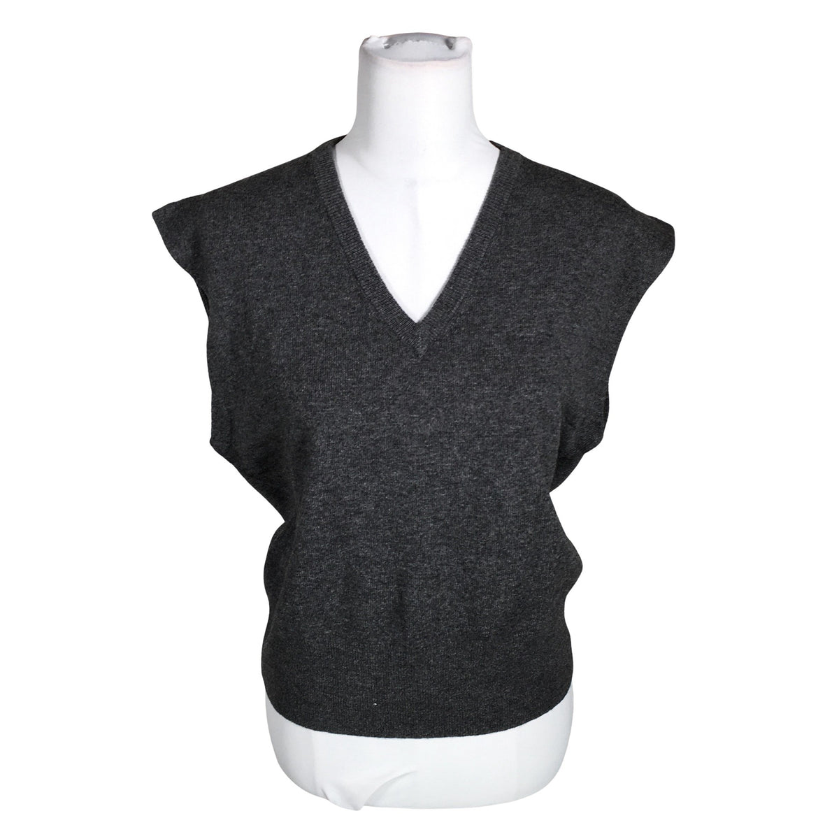 Unisex Massimo Dutti - Knit vest, size 36 - Gray (1)