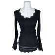 Unisex Rosemunde - Tricot shirt, size 36 - Black ()