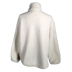 Unisex MSCH Copenhagen - Faux fur coat, size 38 - Natural white (2)