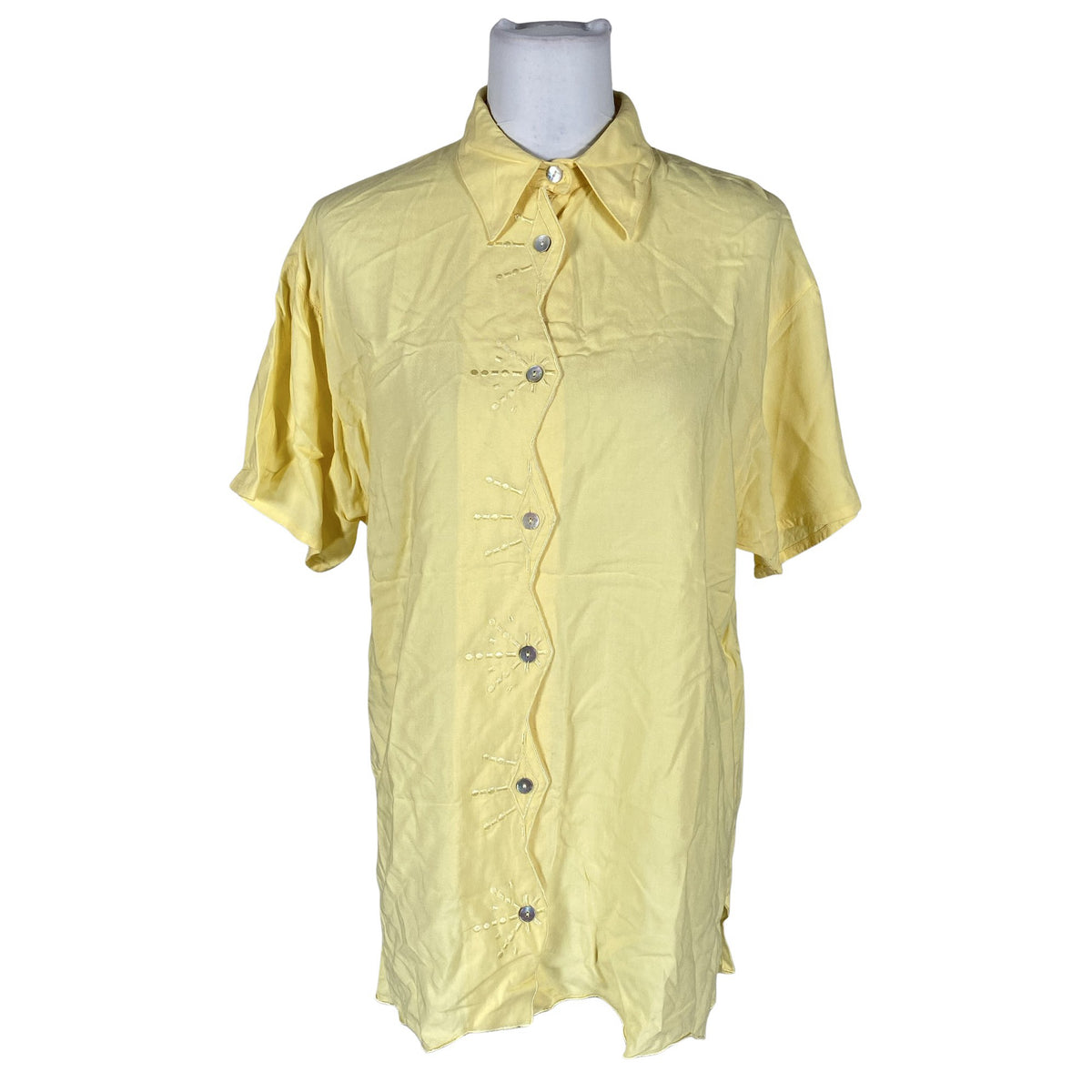 Unisex Jardin - Short-sleeved blouse, size 40 - Yellow (1)